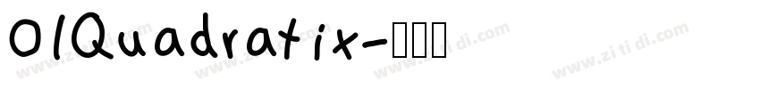01Quadratix字体转换