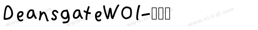 DeansgateW01字体转换