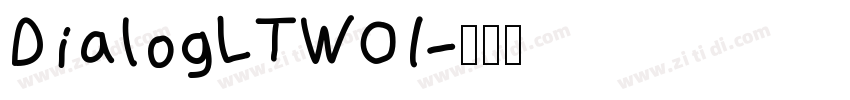 DialogLTW01字体转换