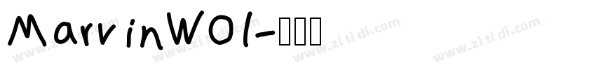 MarvinW01字体转换