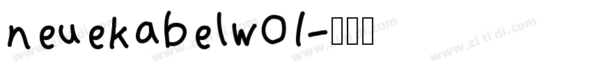 neuekabelw01字体转换