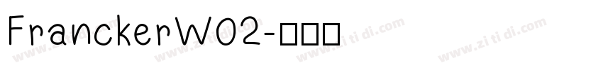 FranckerW02字体转换