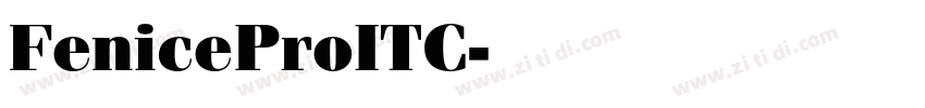FeniceProITC字体转换