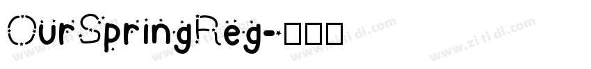 OurSpringReg字体转换