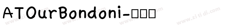 ATOurBondoni字体转换