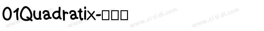 01Quadratix字体转换