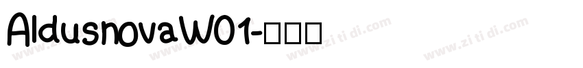 AldusnovaW01字体转换