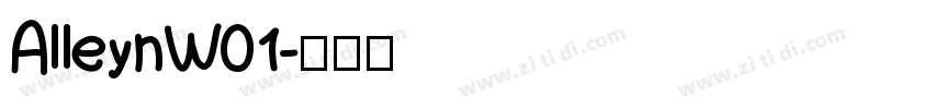 AlleynW01字体转换
