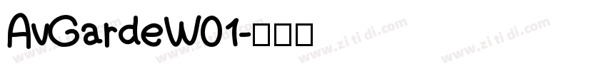 AvGardeW01字体转换