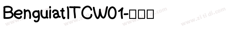 BenguiatITCW01字体转换