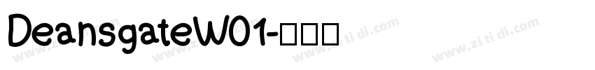 DeansgateW01字体转换