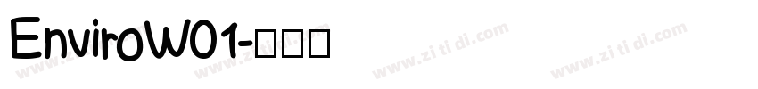 EnviroW01字体转换