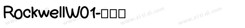 RockwellW01字体转换