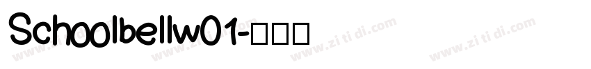Schoolbellw01字体转换