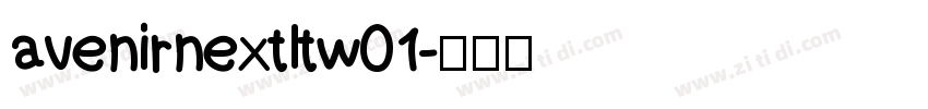 avenirnextltw01字体转换