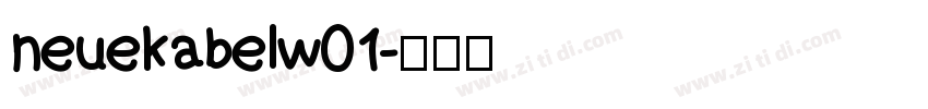 neuekabelw01字体转换