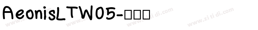 AeonisLTW05字体转换