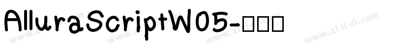 AlluraScriptW05字体转换