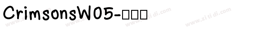CrimsonsW05字体转换