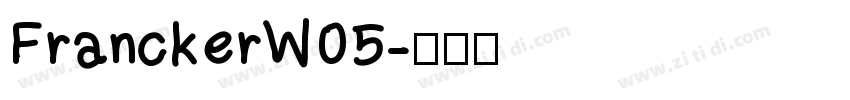 FranckerW05字体转换