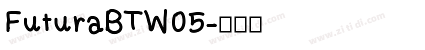 FuturaBTW05字体转换