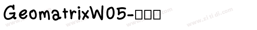 GeomatrixW05字体转换