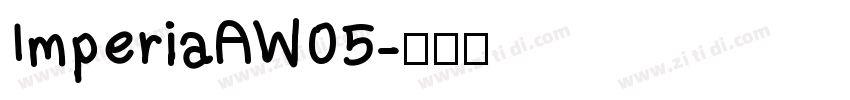 ImperiaAW05字体转换