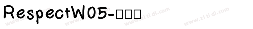 RespectW05字体转换