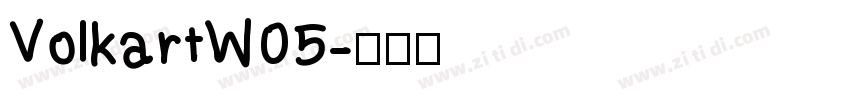 VolkartW05字体转换