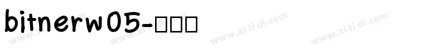 bitnerw05字体转换