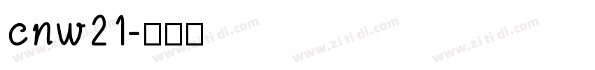 cnw21字体转换