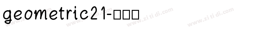 geometric21字体转换