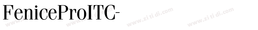 FeniceProITC字体转换