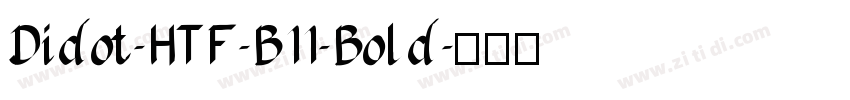 Didot-HTF-B11-Bold字体转换