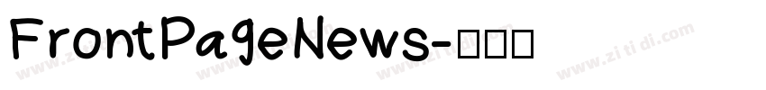 FrontPageNews字体转换