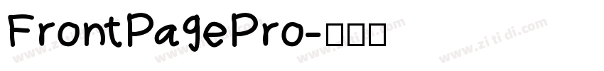 FrontPagePro字体转换