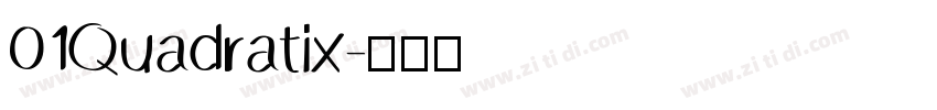 01Quadratix字体转换