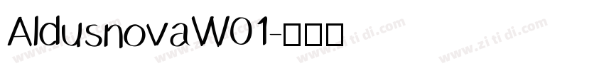 AldusnovaW01字体转换
