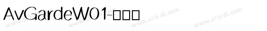 AvGardeW01字体转换