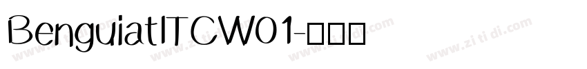 BenguiatITCW01字体转换