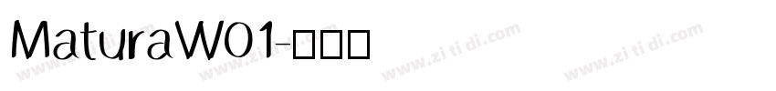 MaturaW01字体转换