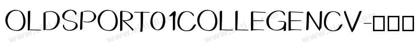 OLDSPORT01COLLEGENCV字体转换