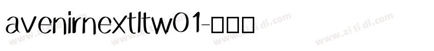 avenirnextltw01字体转换