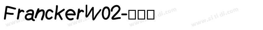 FranckerW02字体转换