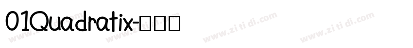01Quadratix字体转换