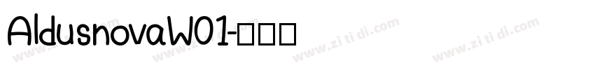 AldusnovaW01字体转换