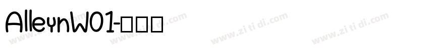 AlleynW01字体转换