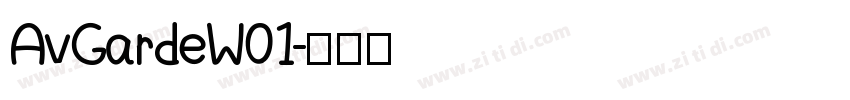 AvGardeW01字体转换