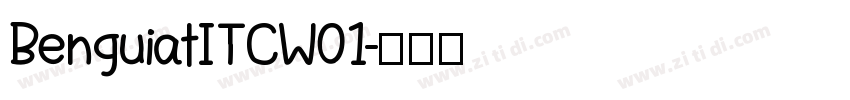 BenguiatITCW01字体转换