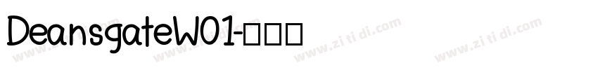 DeansgateW01字体转换